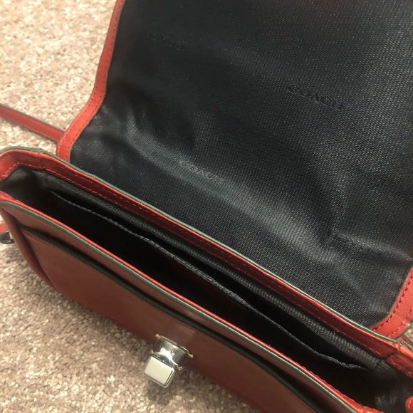 Coach Red Crossbody Purse Adjustable Strap - Picture 9 of 12